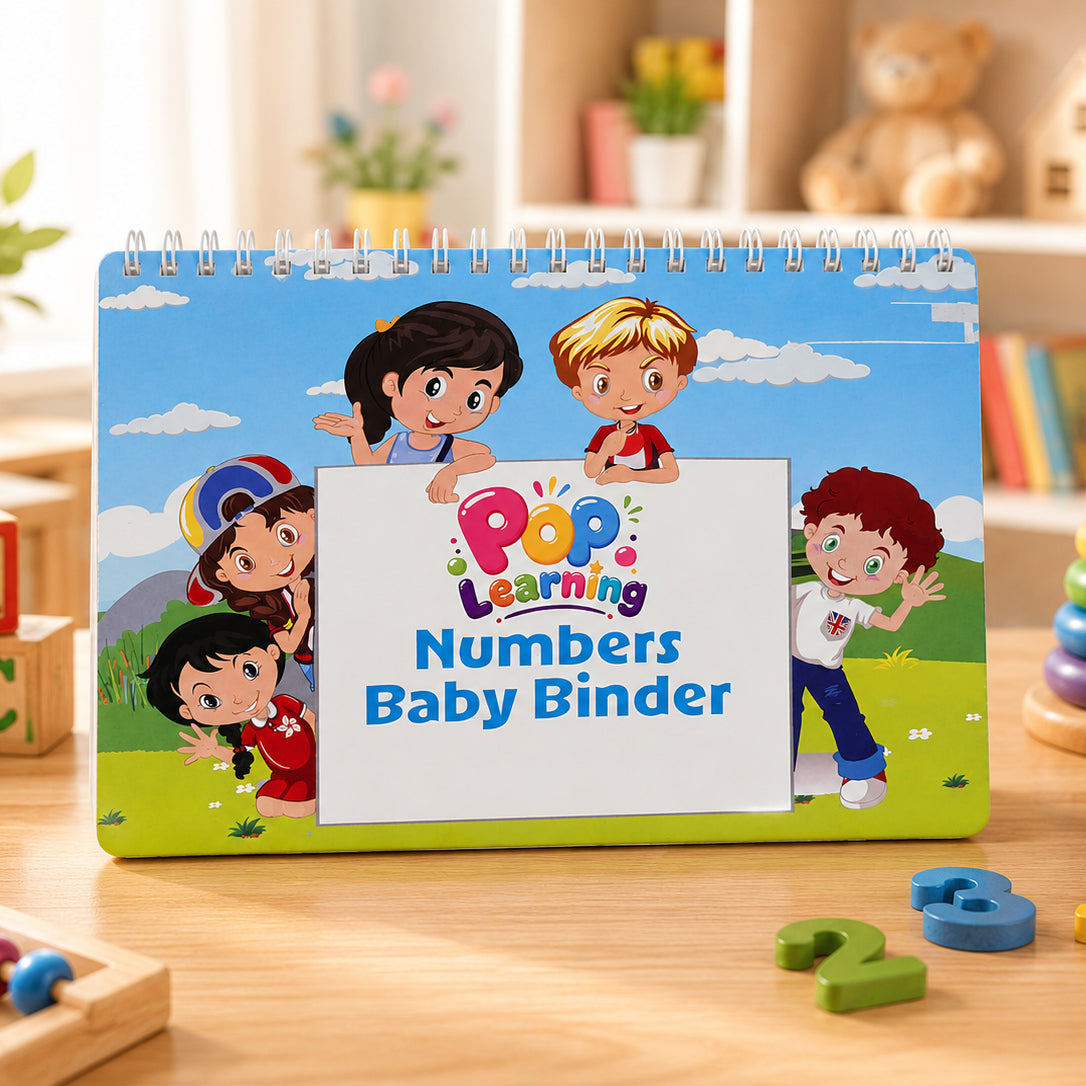Numbers Baby Binder – Reusable Montessori Activity Book for Toddlers (1–3 Years) | Learn Counting, Numbers & Number Recognition Main image