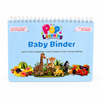 Pop Learning Baby Binder – Reusable Montessori Activity Book for Toddlers (1–3 Years) | 16 Learning Activities | 60+ Stickers