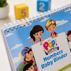 Numbers Baby Binder – Reusable Montessori Activity Book for Toddlers (1–3 Years) | Learn Counting, Numbers & Number Recognition