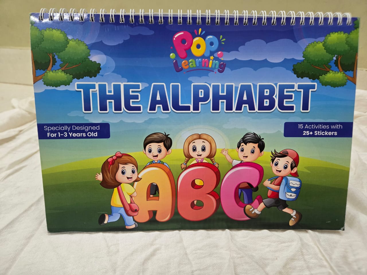 Alphabet Baby Binder – Reusable Montessori Alphabet Activity Book for Toddlers (1–3 Years) | 15 Interactive Activities | 25+ Stickers Main image